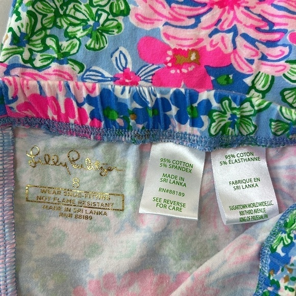 Lilly Pulitzer Sammy Floral Pajama Set in Multi Lil Soiree All Day, size 8 - Picture 10 of 12